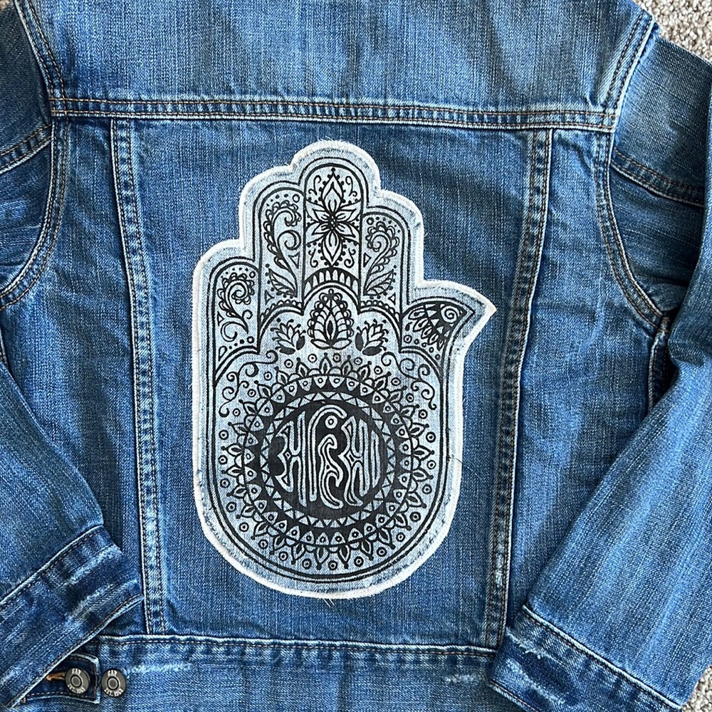 Customized with Ahimsa Hand Denim Jacket